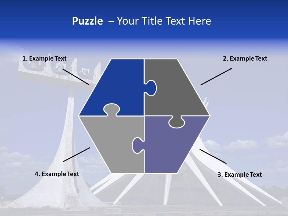 Cathedral Of Brasilia City Capital Of Brazil PowerPoint Template
