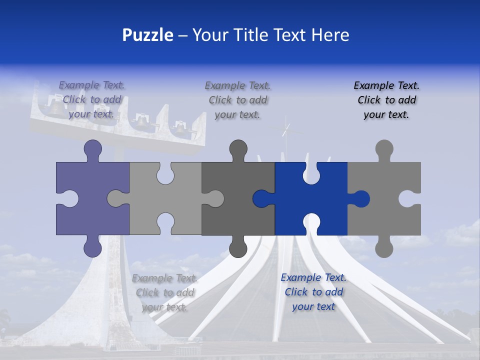 Cathedral Of Brasilia City Capital Of Brazil PowerPoint Template