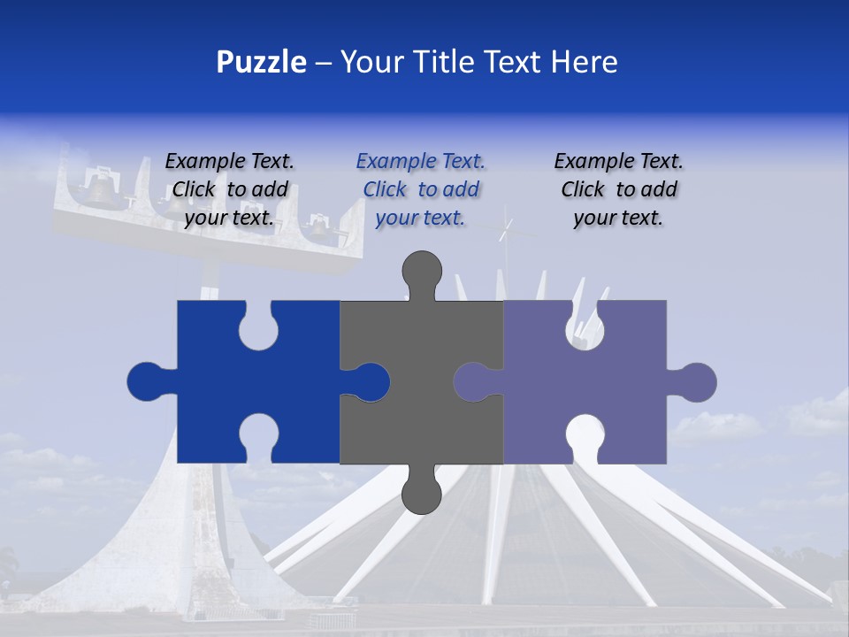 Cathedral Of Brasilia City Capital Of Brazil PowerPoint Template