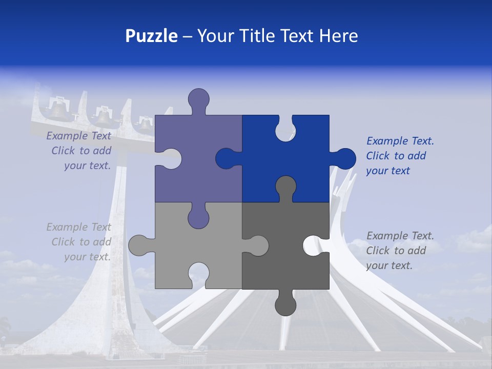 Cathedral Of Brasilia City Capital Of Brazil PowerPoint Template