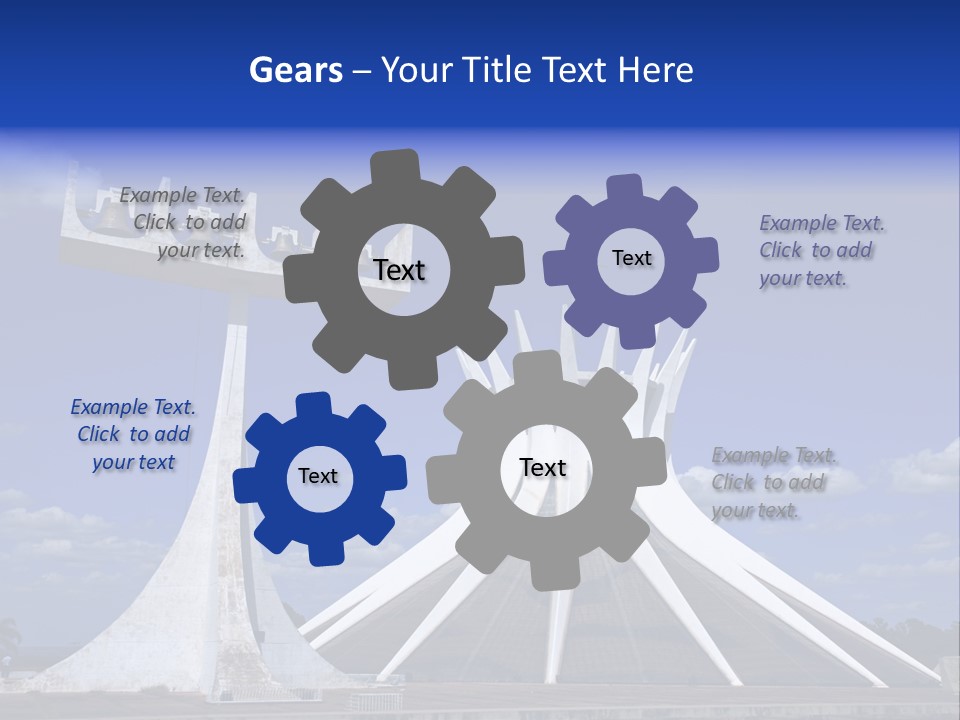 Cathedral Of Brasilia City Capital Of Brazil PowerPoint Template