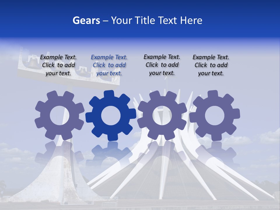 Cathedral Of Brasilia City Capital Of Brazil PowerPoint Template