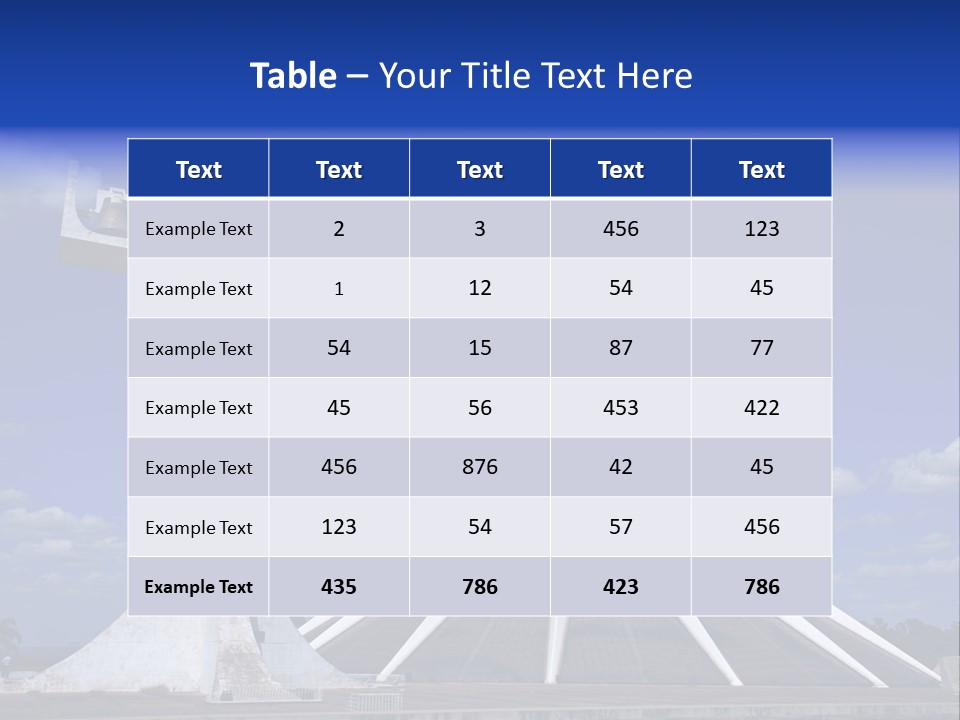 Cathedral Of Brasilia City Capital Of Brazil PowerPoint Template