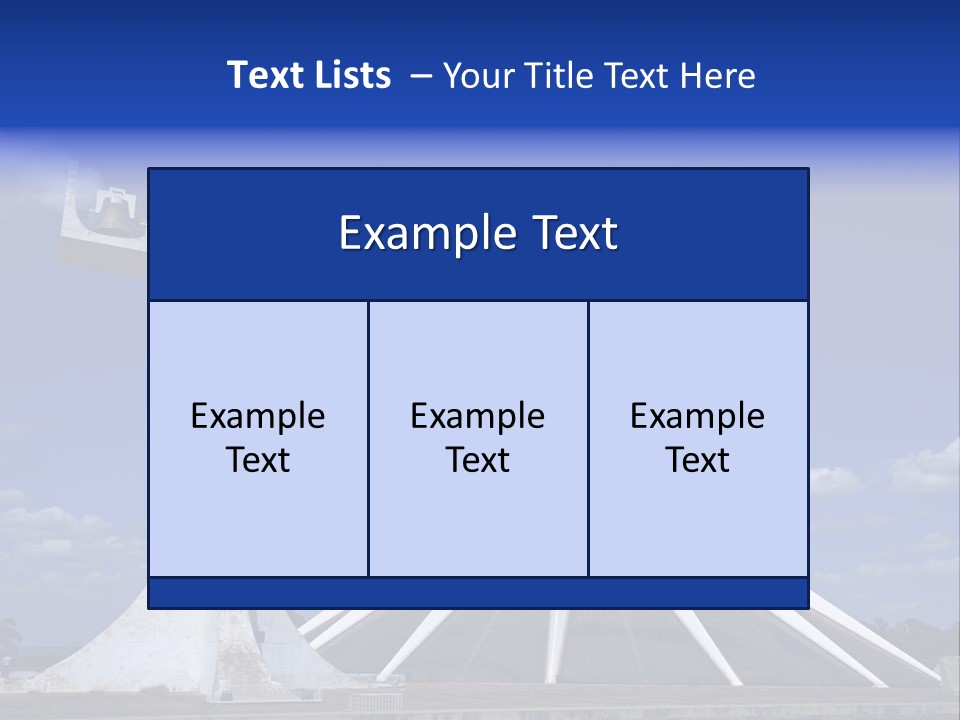 Cathedral Of Brasilia City Capital Of Brazil PowerPoint Template