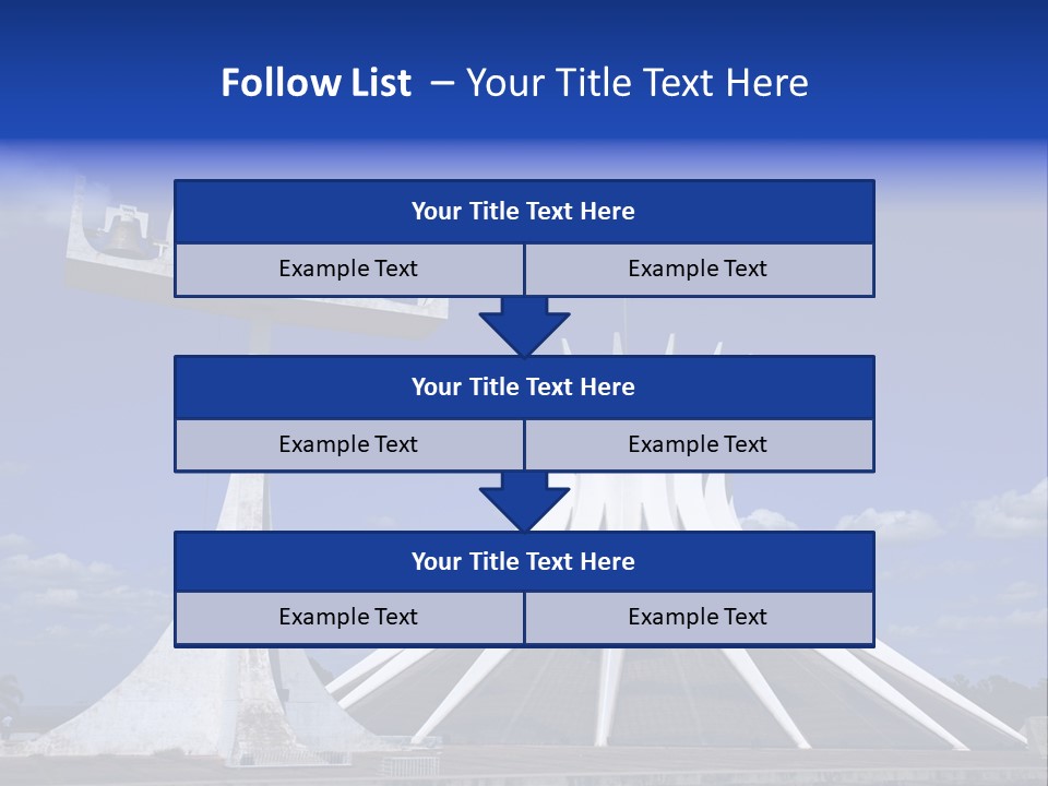 Cathedral Of Brasilia City Capital Of Brazil PowerPoint Template