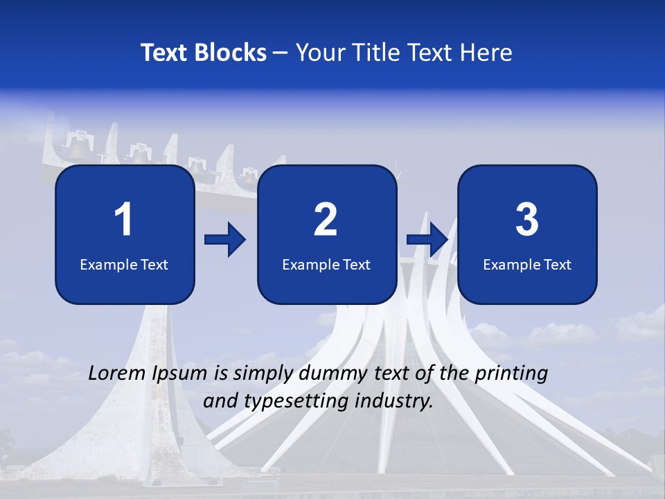 Cathedral Of Brasilia City Capital Of Brazil PowerPoint Template