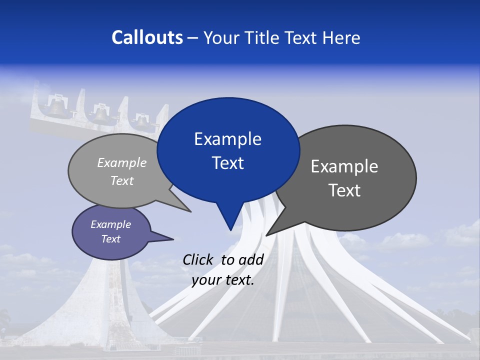 Cathedral Of Brasilia City Capital Of Brazil PowerPoint Template