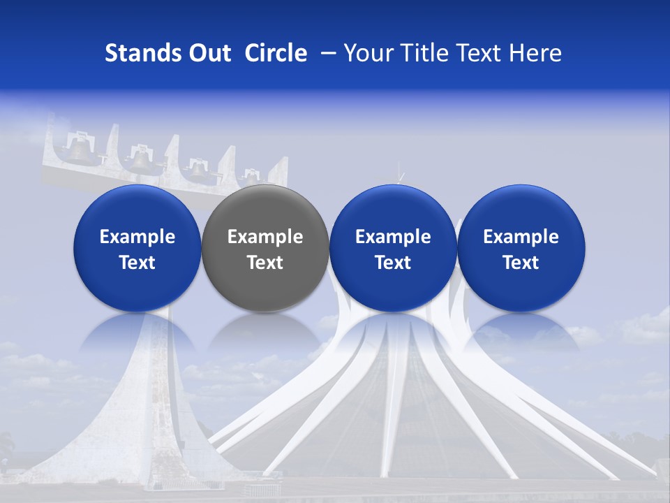 Cathedral Of Brasilia City Capital Of Brazil PowerPoint Template