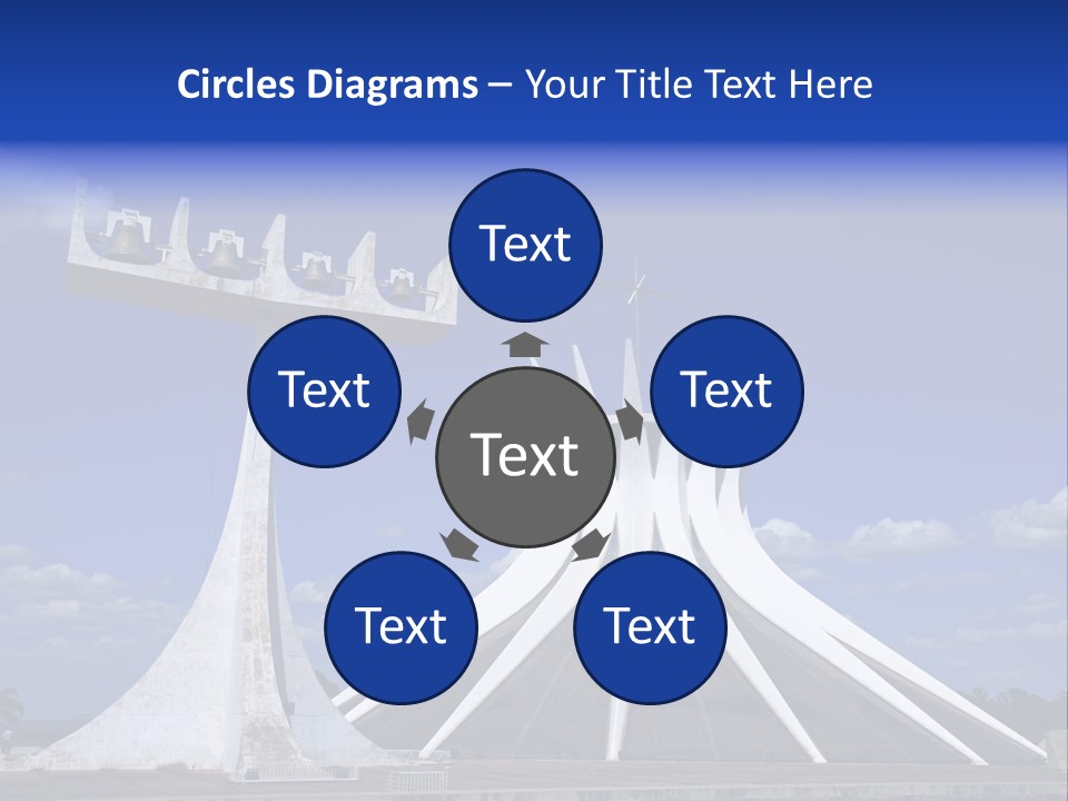 Cathedral Of Brasilia City Capital Of Brazil PowerPoint Template