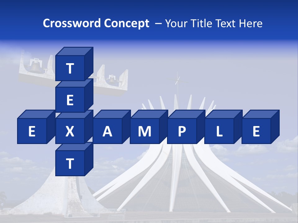 Cathedral Of Brasilia City Capital Of Brazil PowerPoint Template