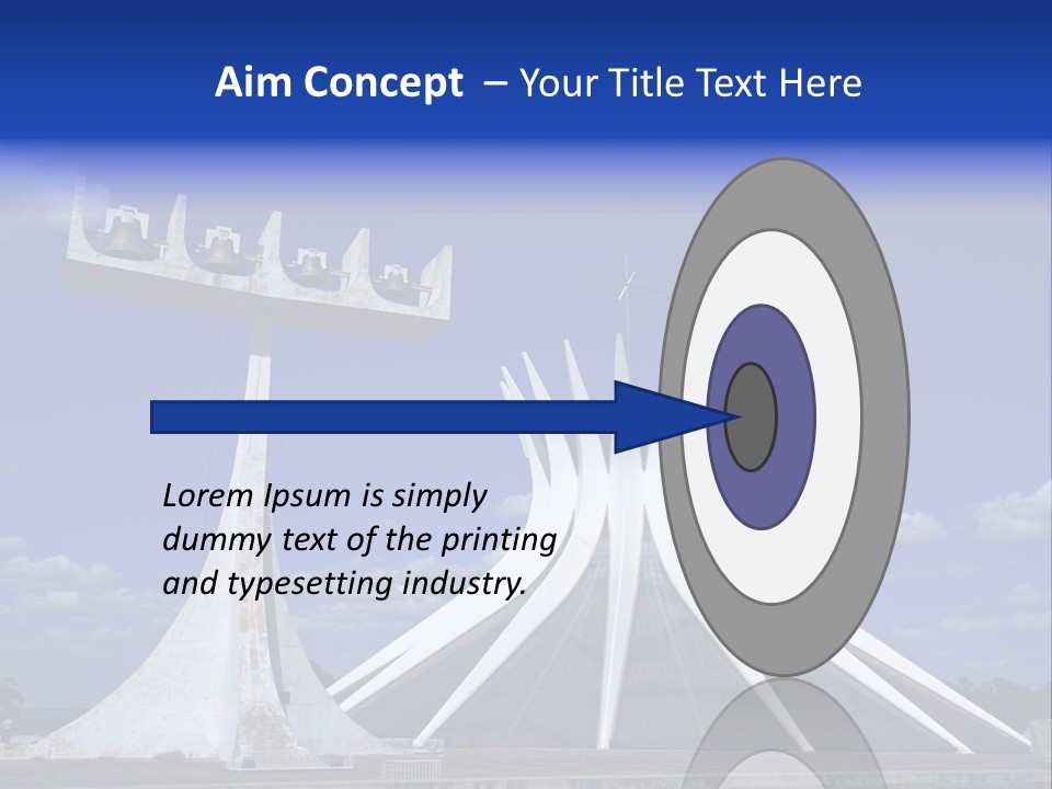 Cathedral Of Brasilia City Capital Of Brazil PowerPoint Template