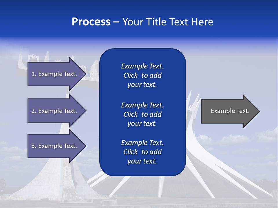 Cathedral Of Brasilia City Capital Of Brazil PowerPoint Template