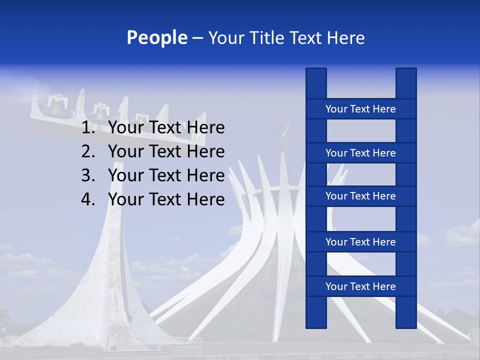 Cathedral Of Brasilia City Capital Of Brazil PowerPoint Template