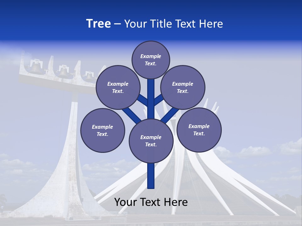 Cathedral Of Brasilia City Capital Of Brazil PowerPoint Template