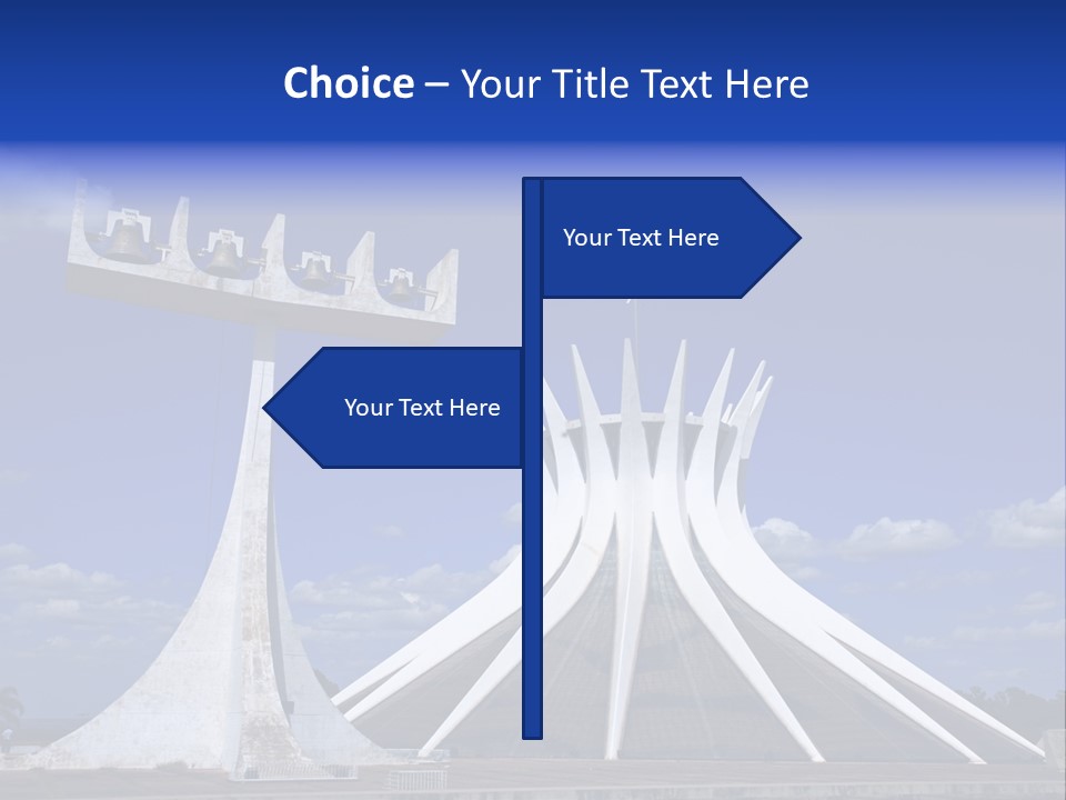Cathedral Of Brasilia City Capital Of Brazil PowerPoint Template