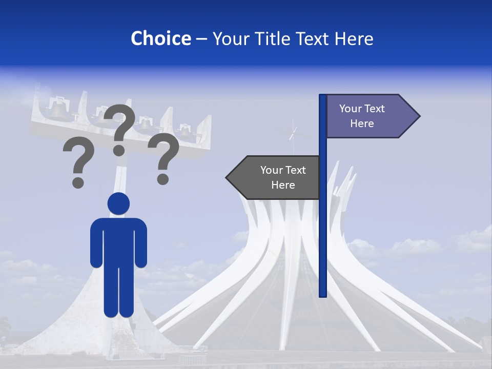 Cathedral Of Brasilia City Capital Of Brazil PowerPoint Template