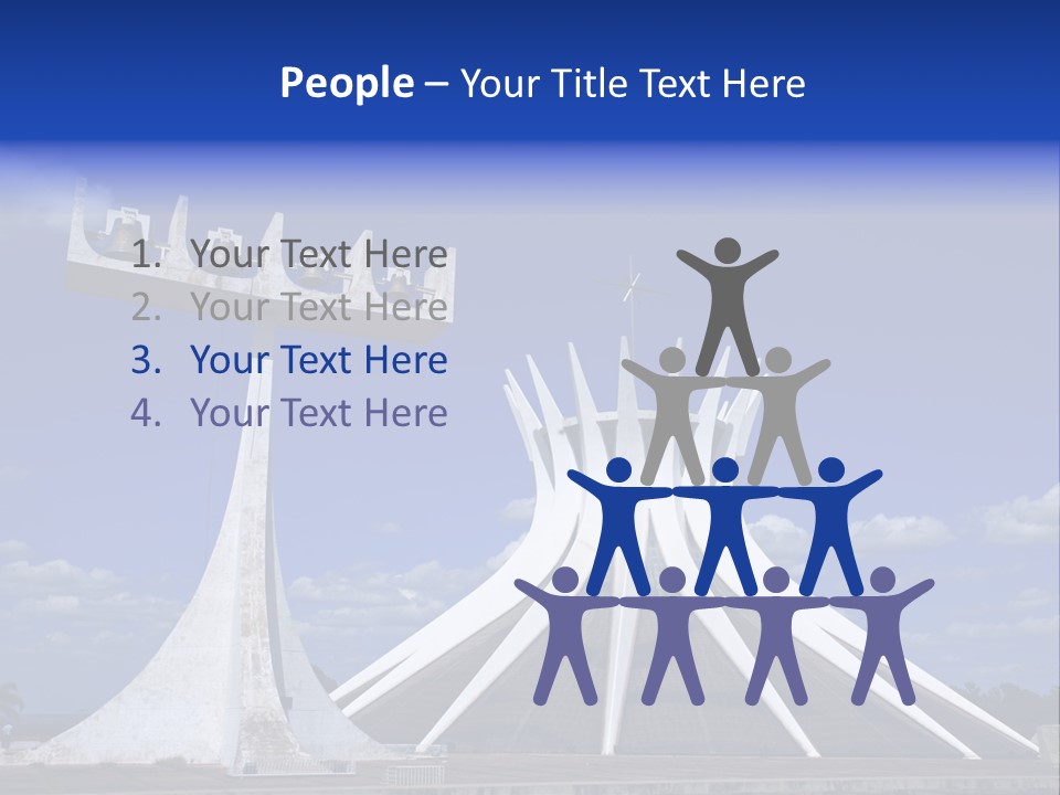 Cathedral Of Brasilia City Capital Of Brazil PowerPoint Template