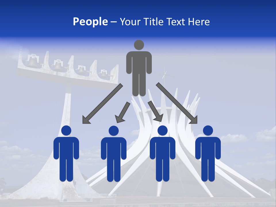 Cathedral Of Brasilia City Capital Of Brazil PowerPoint Template