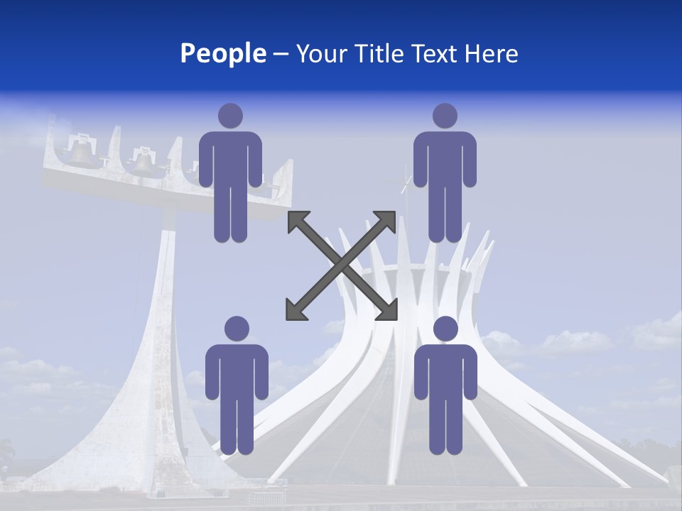 Cathedral Of Brasilia City Capital Of Brazil PowerPoint Template