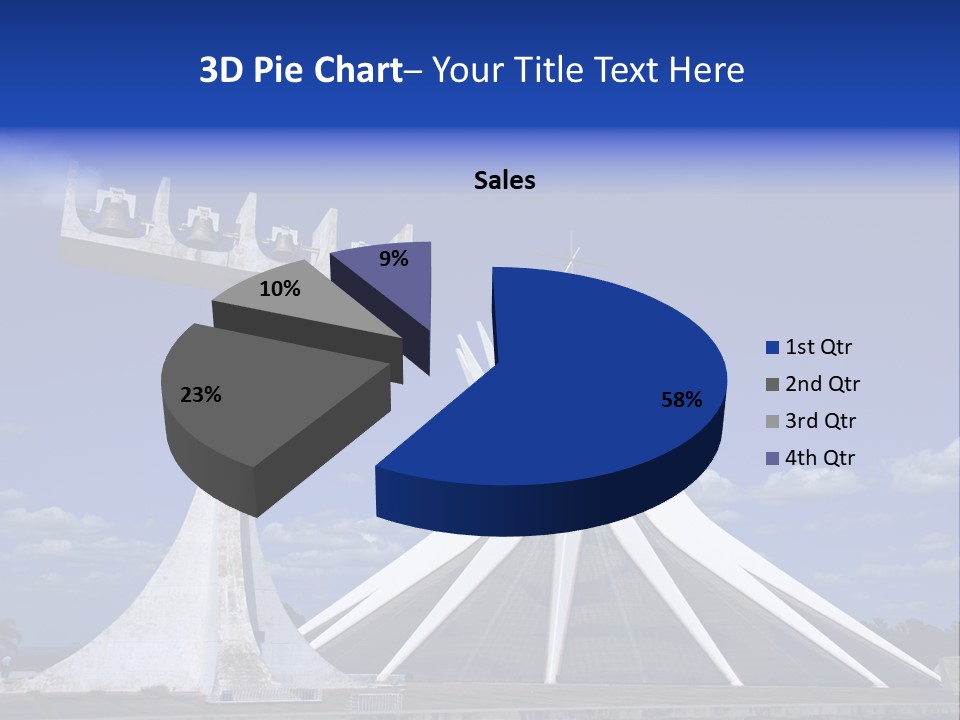 Cathedral Of Brasilia City Capital Of Brazil PowerPoint Template