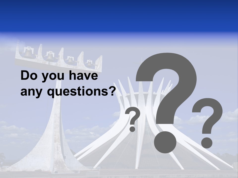 Cathedral Of Brasilia City Capital Of Brazil PowerPoint Template