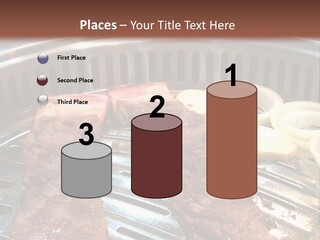 A Bunch Of Food That Is On A Grill PowerPoint Template