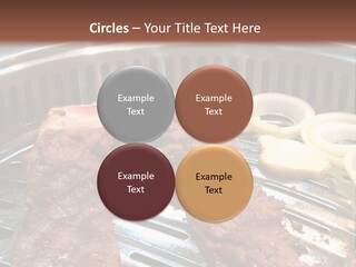 A Bunch Of Food That Is On A Grill PowerPoint Template