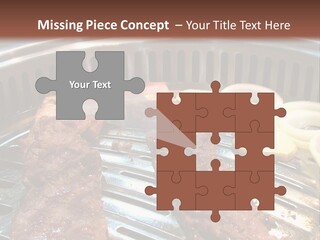 A Bunch Of Food That Is On A Grill PowerPoint Template