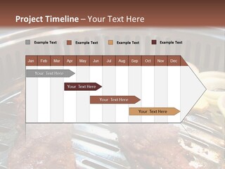 A Bunch Of Food That Is On A Grill PowerPoint Template