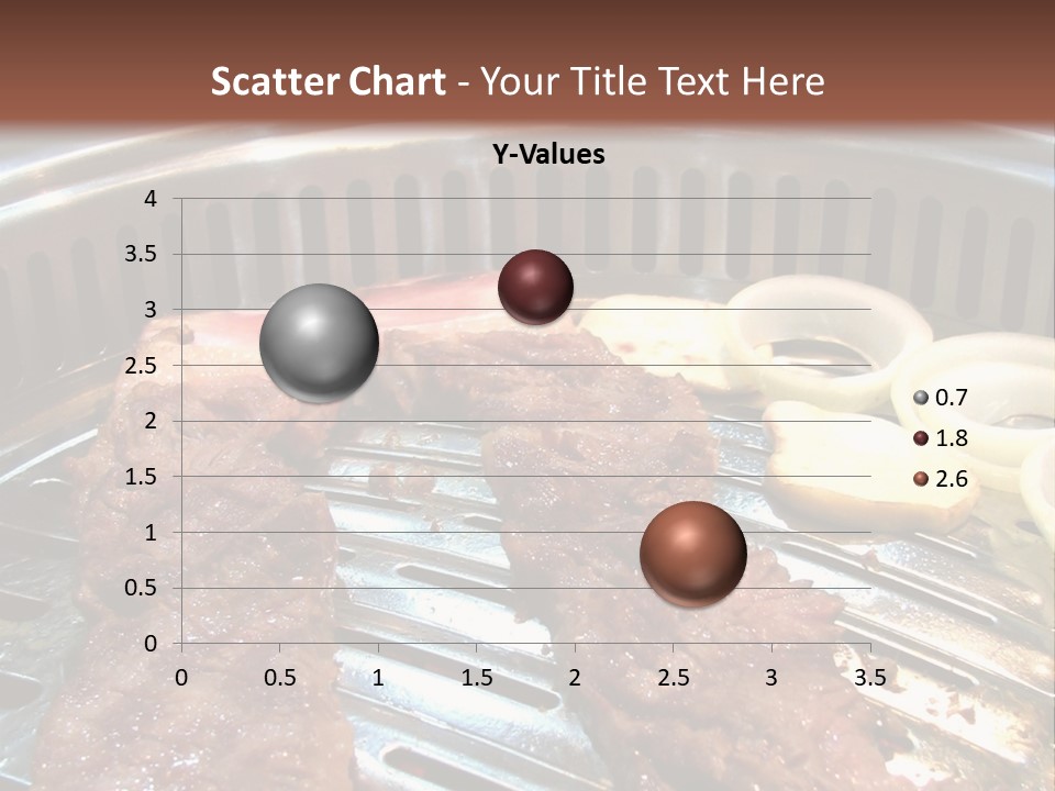 A Bunch Of Food That Is On A Grill PowerPoint Template