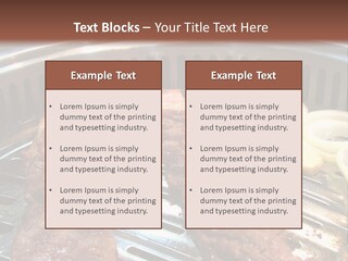 A Bunch Of Food That Is On A Grill PowerPoint Template