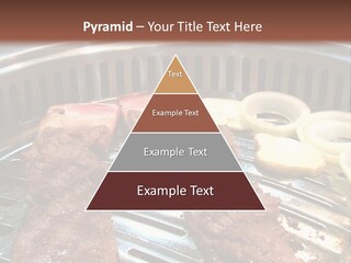 A Bunch Of Food That Is On A Grill PowerPoint Template