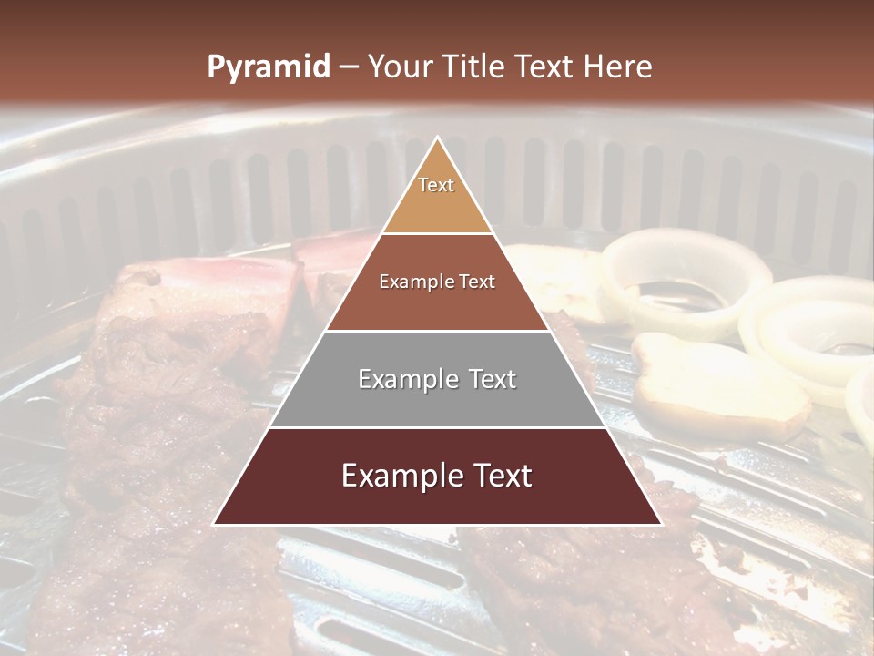 A Bunch Of Food That Is On A Grill PowerPoint Template