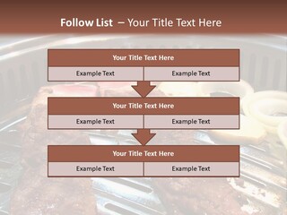 A Bunch Of Food That Is On A Grill PowerPoint Template