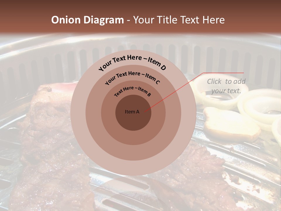 A Bunch Of Food That Is On A Grill PowerPoint Template