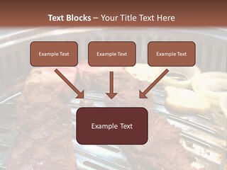 A Bunch Of Food That Is On A Grill PowerPoint Template