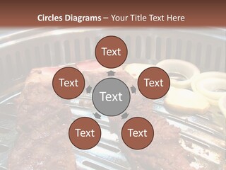 A Bunch Of Food That Is On A Grill PowerPoint Template