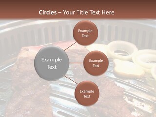 A Bunch Of Food That Is On A Grill PowerPoint Template