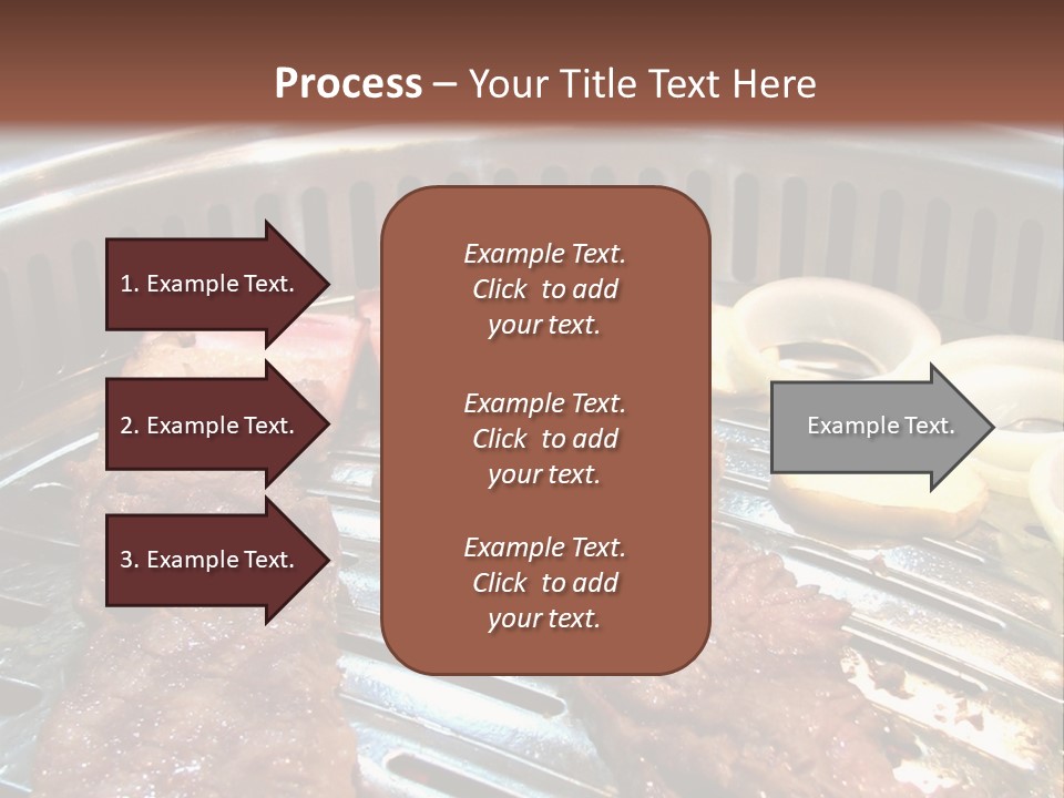 A Bunch Of Food That Is On A Grill PowerPoint Template