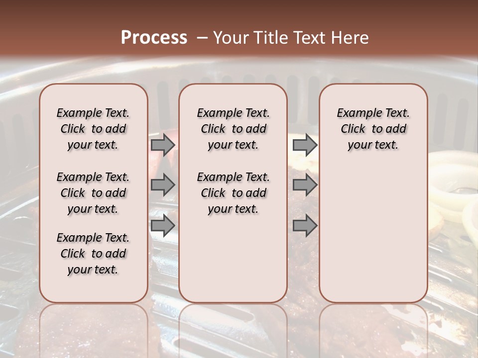 A Bunch Of Food That Is On A Grill PowerPoint Template