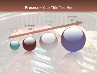 A Bunch Of Food That Is On A Grill PowerPoint Template