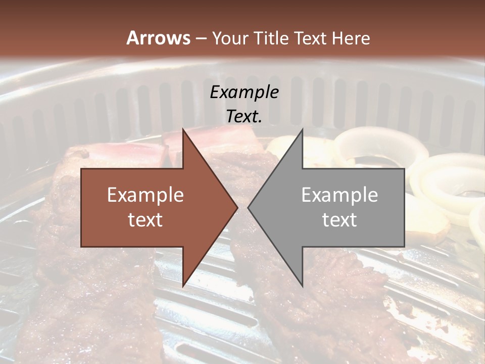 A Bunch Of Food That Is On A Grill PowerPoint Template