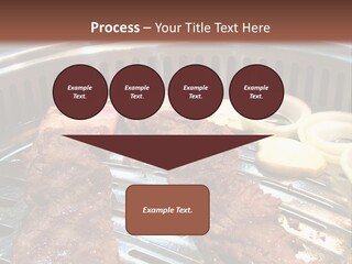 A Bunch Of Food That Is On A Grill PowerPoint Template