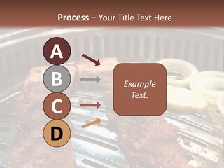 A Bunch Of Food That Is On A Grill PowerPoint Template