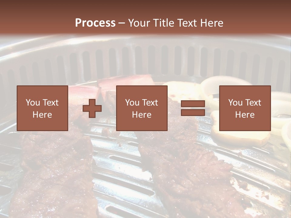 A Bunch Of Food That Is On A Grill PowerPoint Template