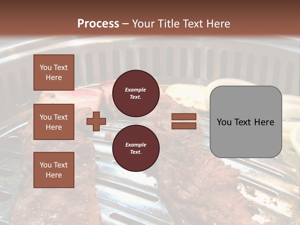 A Bunch Of Food That Is On A Grill PowerPoint Template