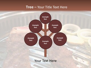 A Bunch Of Food That Is On A Grill PowerPoint Template