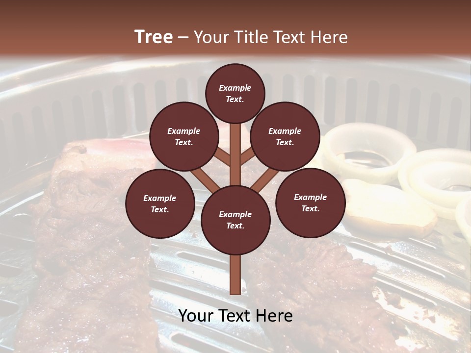 A Bunch Of Food That Is On A Grill PowerPoint Template