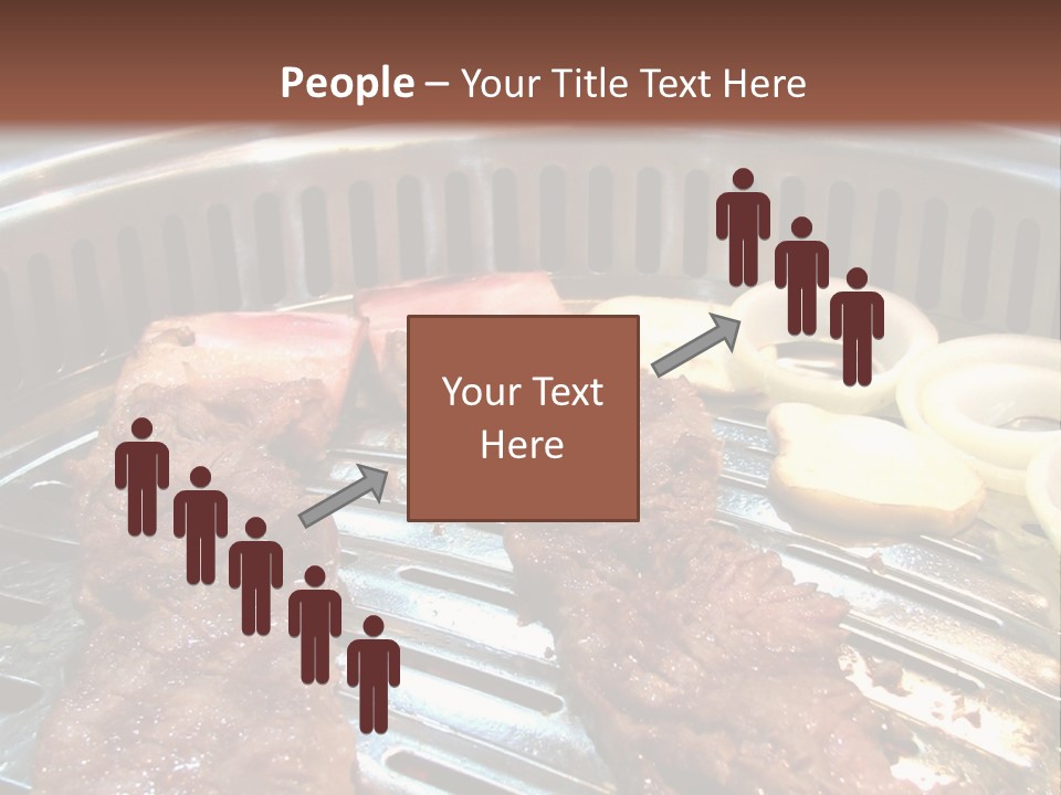 A Bunch Of Food That Is On A Grill PowerPoint Template