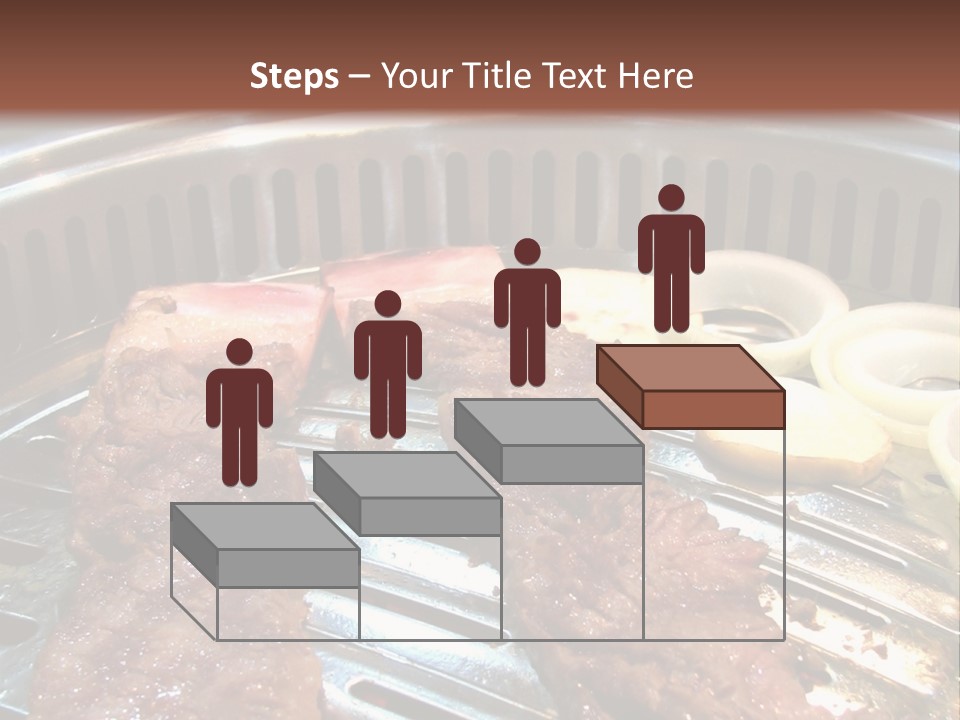 A Bunch Of Food That Is On A Grill PowerPoint Template